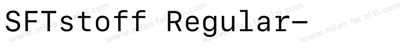 SFTstoff Regular字体转换